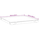 vidaXL fehér matracvédő 180 x 220 cm vízálló