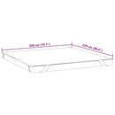 vidaXL fehér matracvédő 200 x 220 cm vízálló