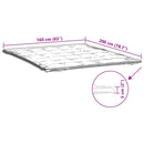 vidaXL fehér matracvédő 160 x 200 cm