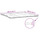 vidaXL fehér matracvédő 200 x 200 cm