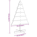 vidaXL tömör fa karácsonyfa-dekoráció 110 cm