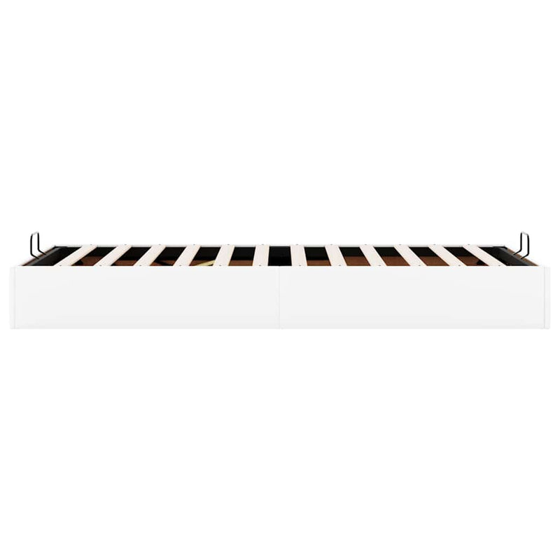 vidaXL Ottomán ágykeret matrac nélkül fehér 80x200 cm műbőr