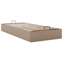 vidaXL Ottomán ágykeret matrac nélkül cappucino 80x200 cm műbőr