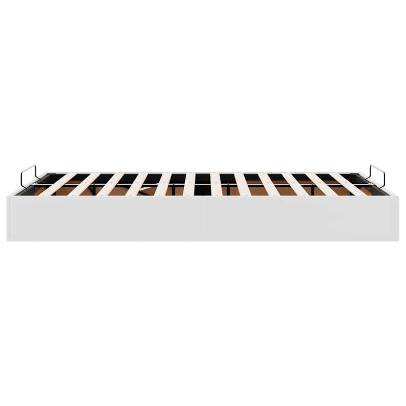 vidaXL Ottomán ágykeret matrac nélkül fehér 120x190 cm műbőr