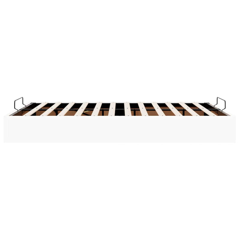 vidaXL Ottomán ágykeret matrac nélkül fehér 140x190 cm műbőr