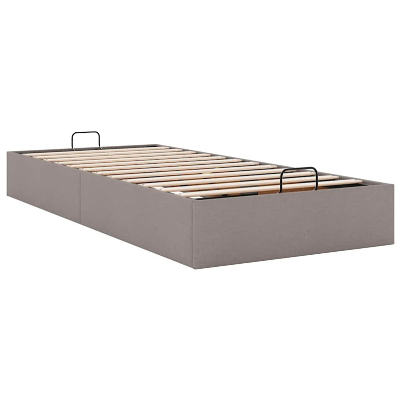 vidaXL Ottomán ágykeret matrac nélkül tópszín 80x200 cm anyagból