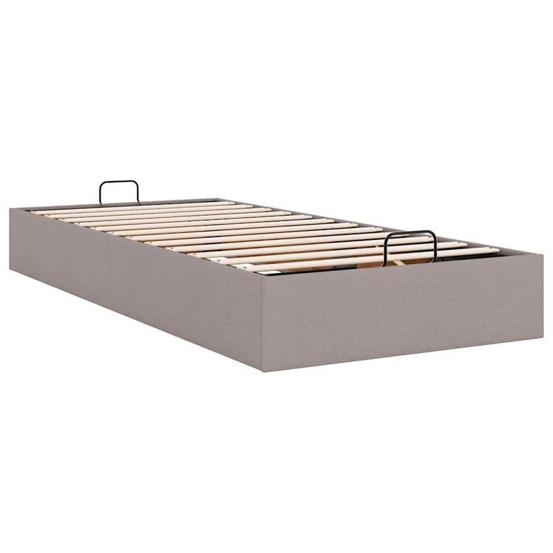 vidaXL Ottomán ágykeret matrac nélkül tópszín 80x200 cm anyagból