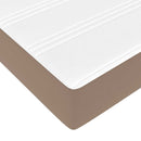 vidaXL Ottomán ágykeret matraccal Cappucino 90x200cm műbőrrel