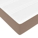 vidaXL Ottomán ágykeret matraccal Cappucino 120x200cm műbőrrel