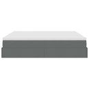 vidaXL Ottomán ágykeret matraccal sötét szürke 160x200cm szövet