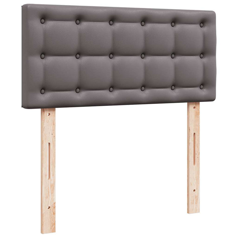 vidaXL szürke műbőr ottomán ágy matraccal 90x200cm