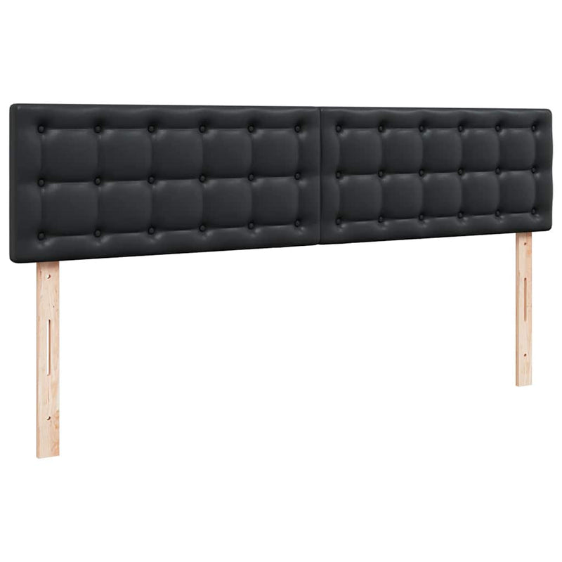 vidaXL Ottomán ágykeret matraccal fekete 180x200cm műbőrrel