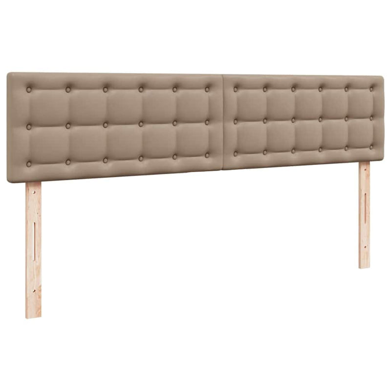 vidaXL Ottomán ágykeret matraccal Cappucino 200x200cm műbőrrel