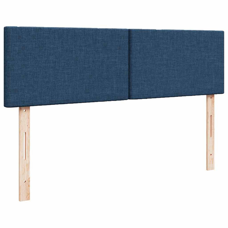 vidaXL Ottomán ágy matraccal kék 140x190 cm szövet