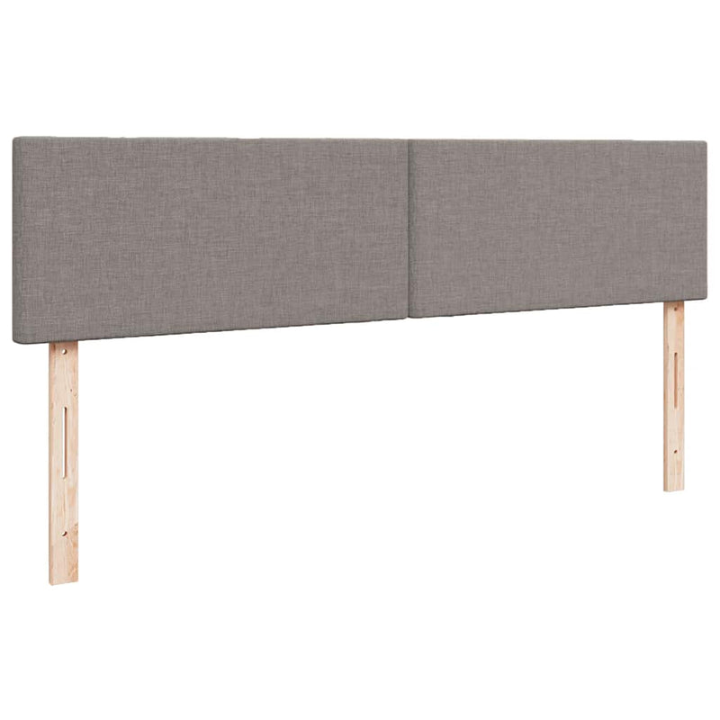 vidaXL oszmán ágykeret matraccal Taupe 180x200cm szövet