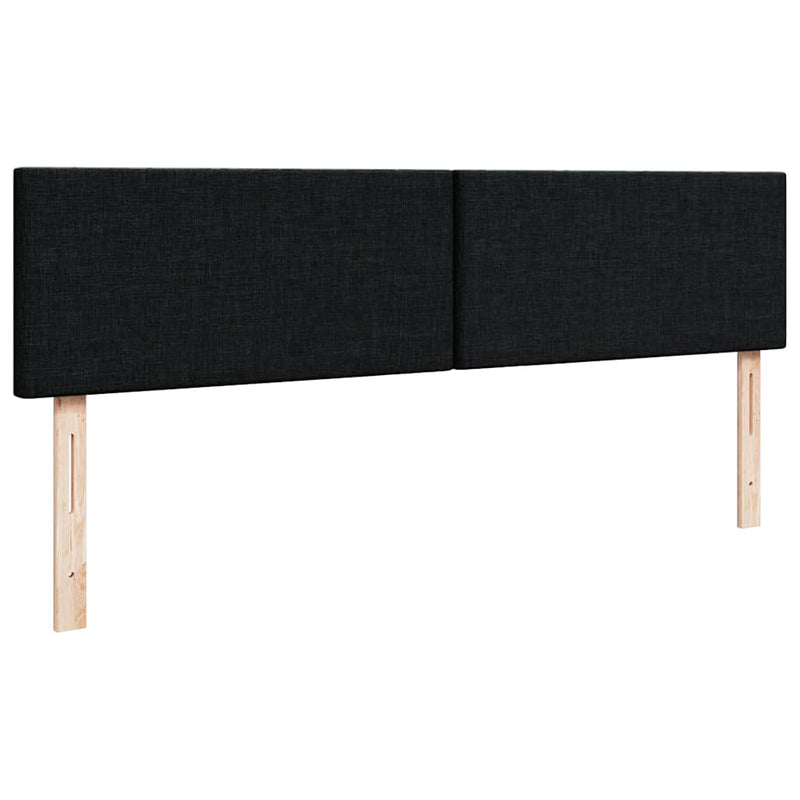 vidaXL Ottomán ágykeret matraccal fekete 200x200 cm anyaggal