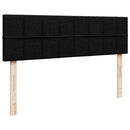 vidaXL Ottomán ágy matraccal fekete 140x190 cm szövet