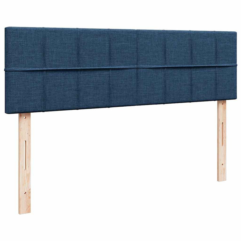 vidaXL Ottomán ágy matraccal kék 140x190 cm szövet