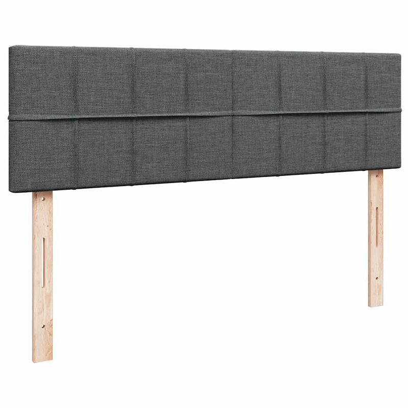 vidaXL Ottomán ágy matraccal sötét szürke 140x200 cm szövet