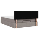 vidaXL Ottomán ágy matraccal tópszín 140x200 cm anyaggal