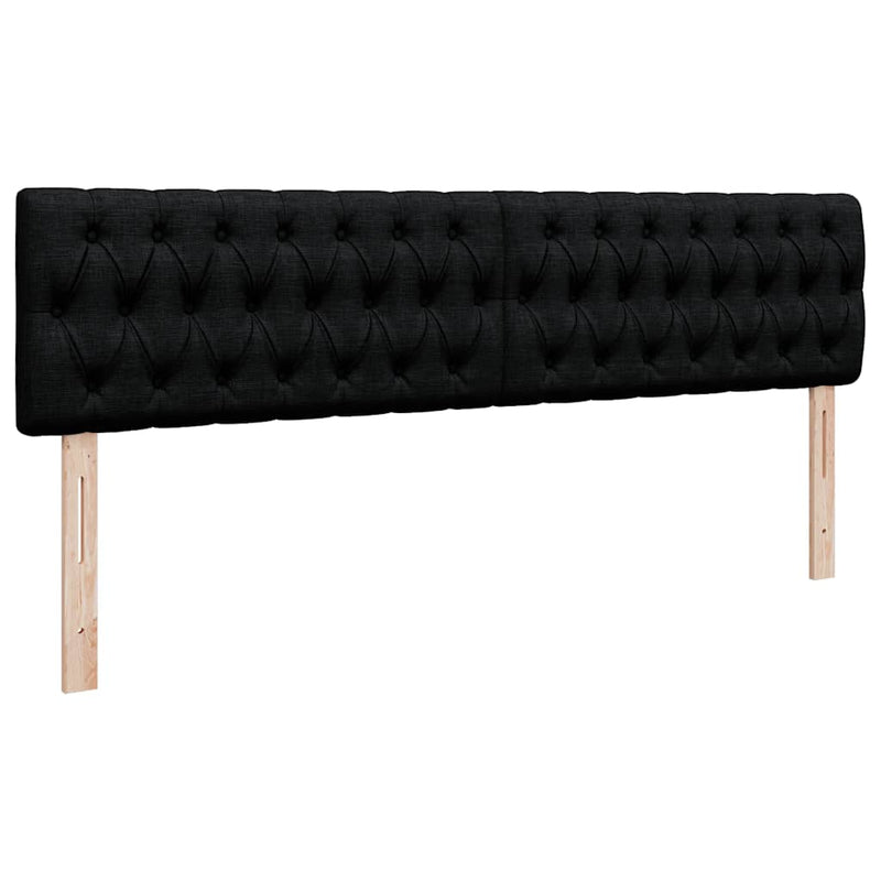 vidaXL Ottomán ágykeret matraccal fekete 200x200 cm anyaggal