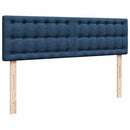 vidaXL Ottomán ágy matraccal kék 140x190 cm szövet