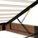 vidaXL Ottomán ágykeret matraccal Világosszürke 100x200cm bársony