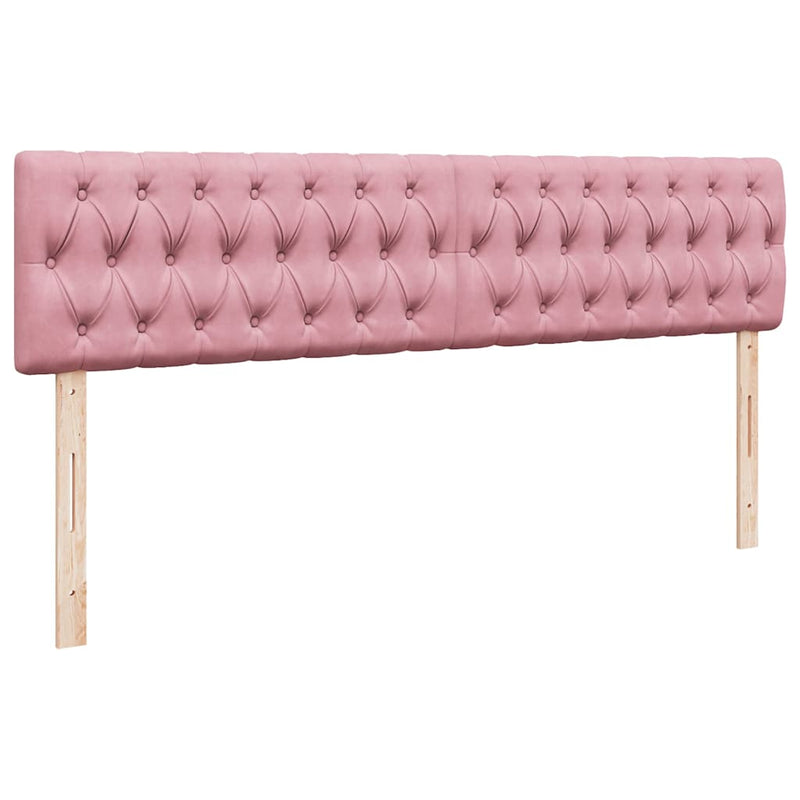 vidaXL Ottomán ágykeret matraccal rózsaszín 200x200 cm bársony