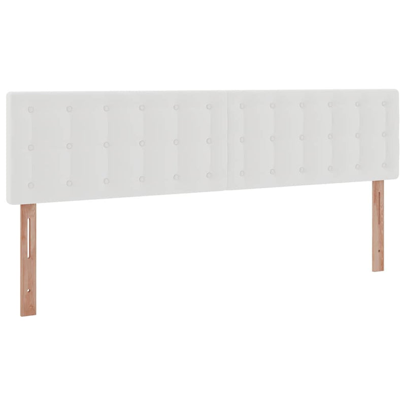 vidaXL Ottomán ágykeret matraccal Fehér 200x200cm műbőrrel
