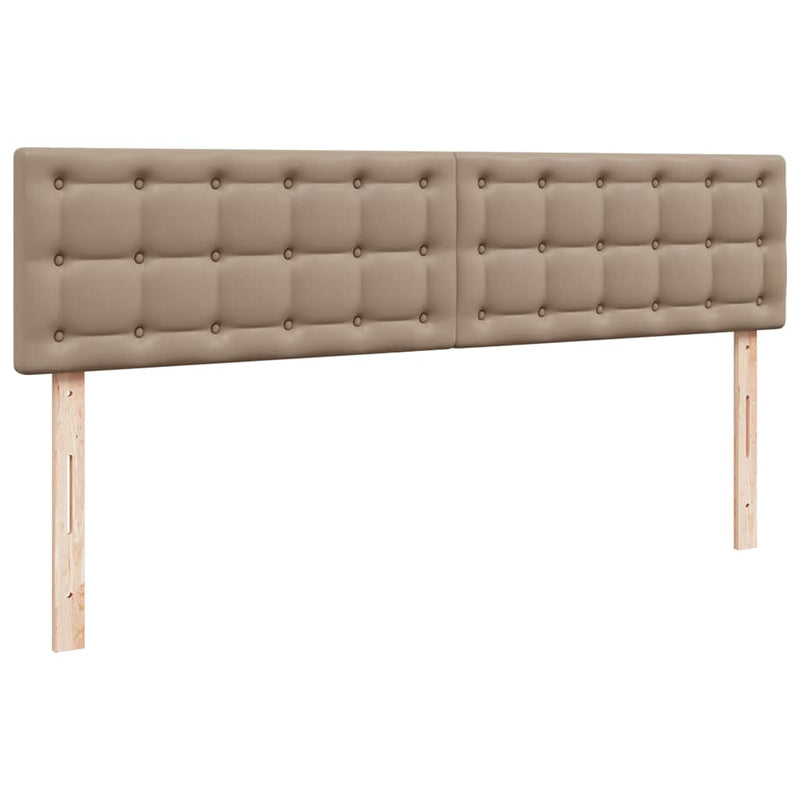 vidaXL Ottomán ágykeret matraccal Cappucino 200x200cm műbőrrel