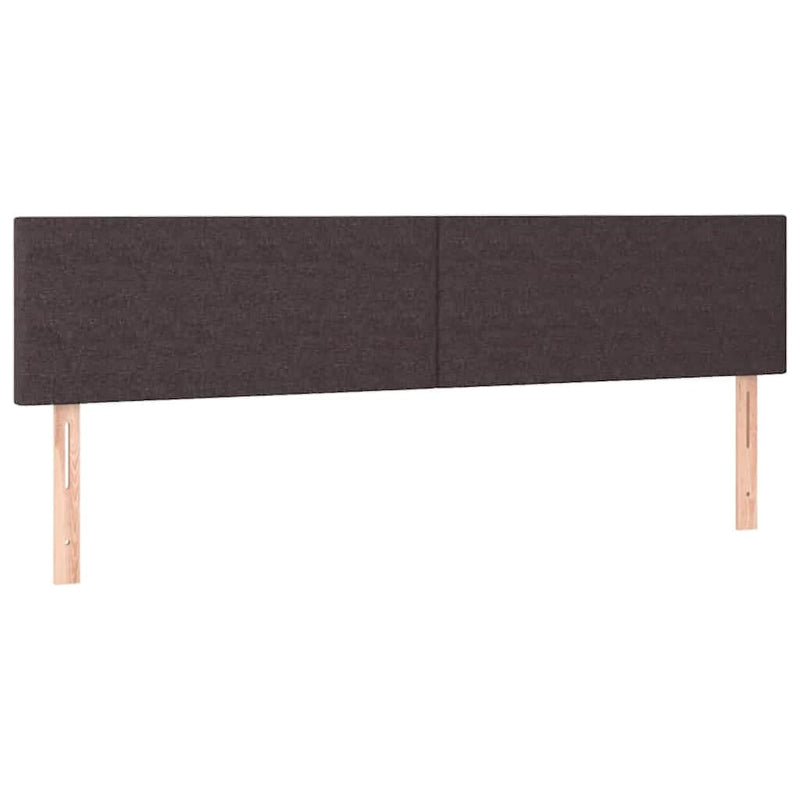 vidaXL Ottomán ágykeret matracokkal Sötétbarna 180x200cm szövet