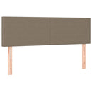 vidaXL Ottomán ágy matraccal & LED-ek Taupe 140x190 cm anyaggal