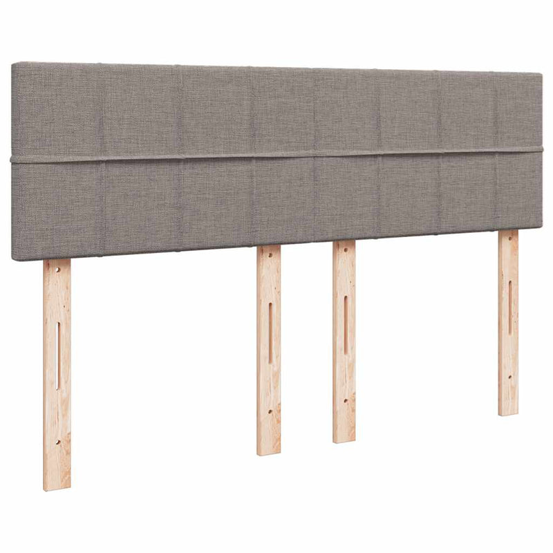 vidaXL Ottomán ágy matraccal & LED-ek Taupe 140x190 cm anyaggal