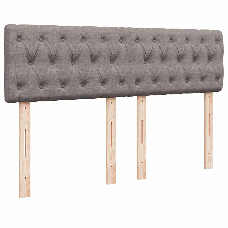 vidaXL Ottomán ágy matraccal & LED-ek Taupe 140x190 cm anyaggal