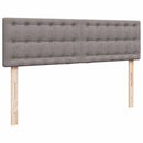 vidaXL Ottomán ágy matraccal & LED-ek Taupe 140x190 cm anyaggal