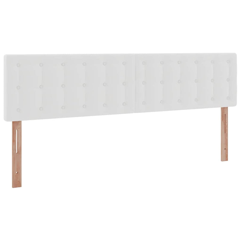 vidaXL Ottomán ágykeret matraccal Fehér 200x200cm műbőrrel
