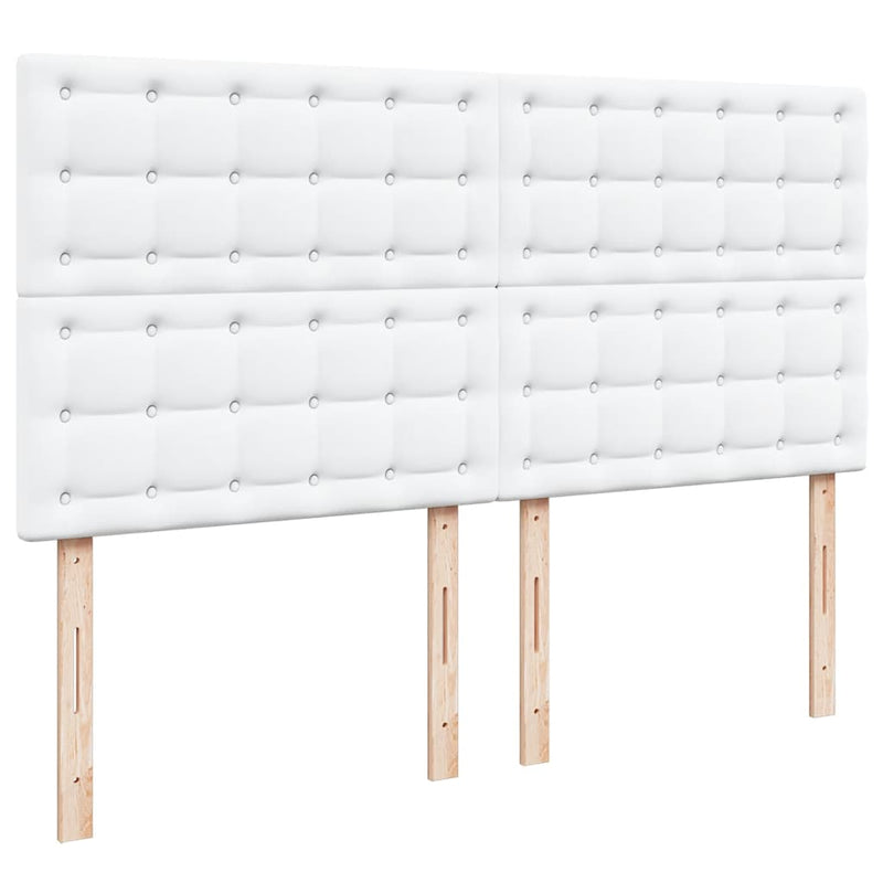 vidaXL Ottomán ágykeret matraccal fehér 180x200cm műbőrrel