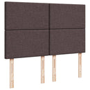 vidaXL Ottomán ágykeret matraccal sötétbarna 140x200cm szövet