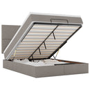 vidaXL Oszmán ágykeret matraccal tópszín 140x200cm szövet