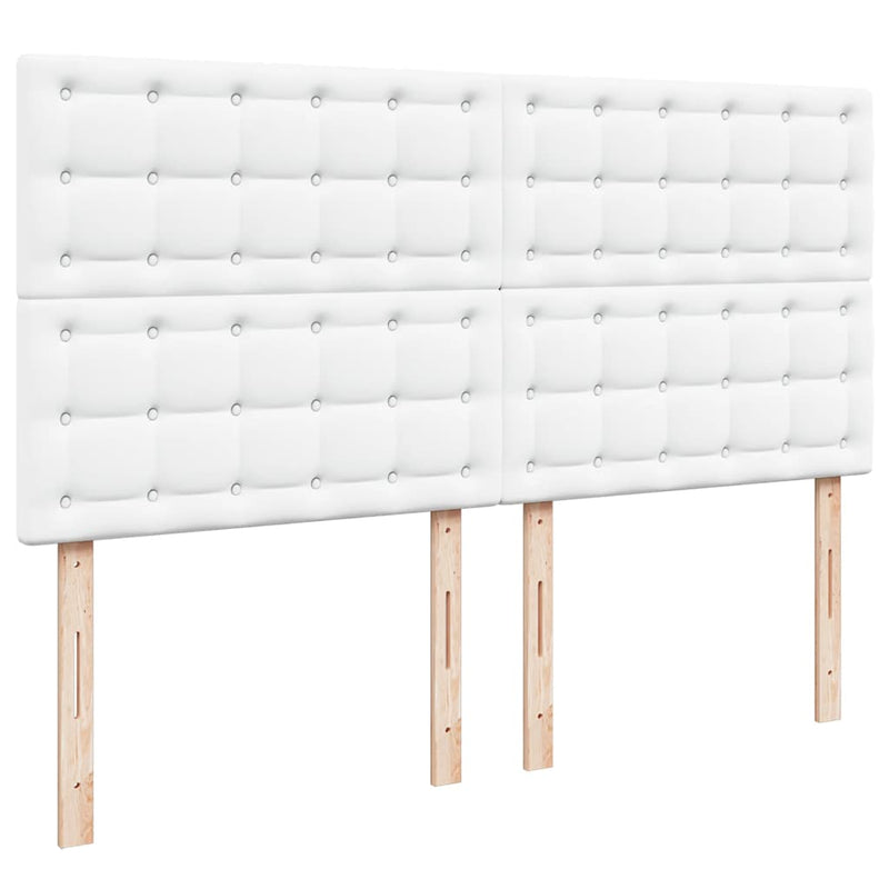 vidaXL Ottomán ágykeret matraccal fehér 180x200cm műbőrrel