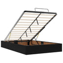 vidaXL Ottomán ágykeret matracokkal fekete 120x190cm bársony