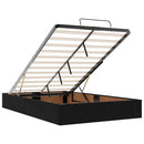 vidaXL Ottomán ágykeret matracokkal fekete 120x190cm bársony