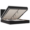 vidaXL Ottomán ágykeret matracokkal fekete 180x200cm bársony