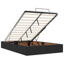 vidaXL Ottomán ágykeret matracokkal fekete 120x190cm bársony