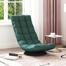 vidaXL sötétzöld szövet forgó padlószék 70x51x79 cm