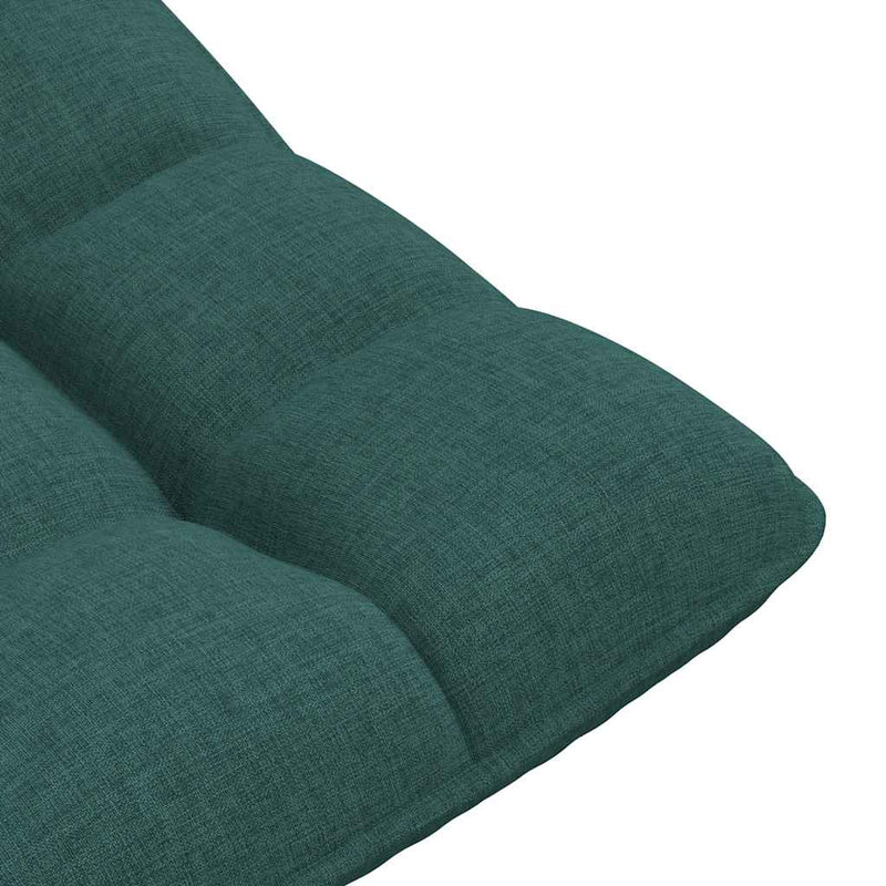 vidaXL sötétzöld szövet forgó padlószék 70x51x79 cm