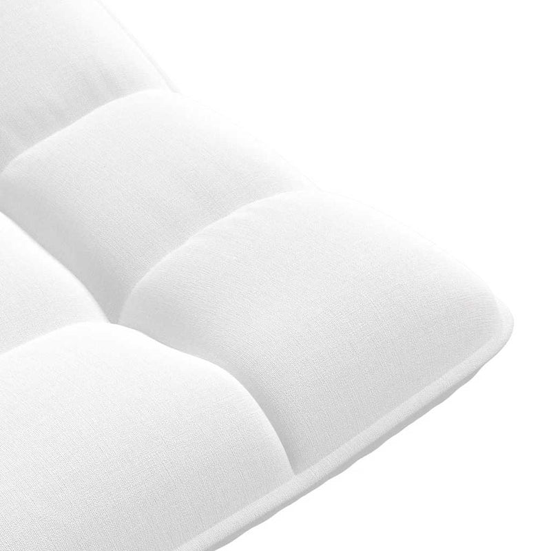 vidaXL fehér szövet forgó padlószék 70x51x79 cm