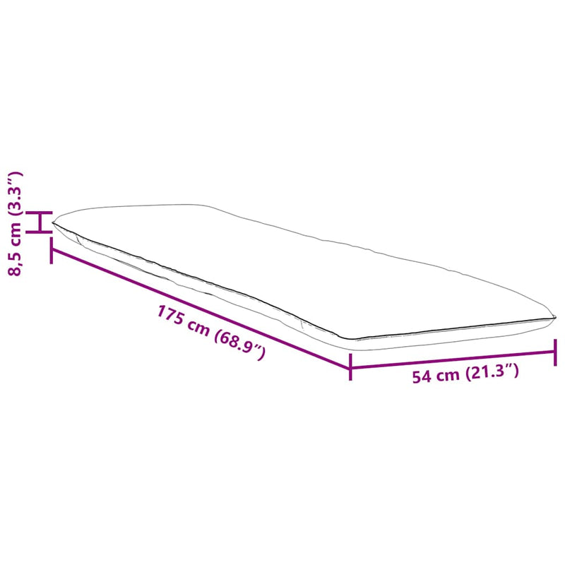 vidaXL élénkzöld oxford-szövet összecsukható napozóágy 175x54x8,5 cm