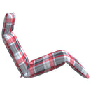 vidaXL oxford-szövet összecsukható napozóágy kockás minta 175x54x8,5cm