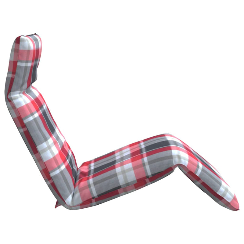 vidaXL oxford-szövet összecsukható napozóágy kockás minta 175x54x8,5cm